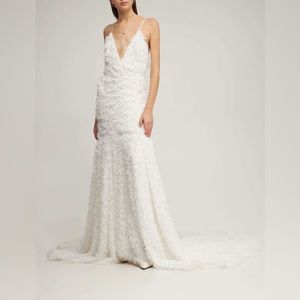 Rotate Birger Christensen Wedding Miley Cutout-Back Bridal